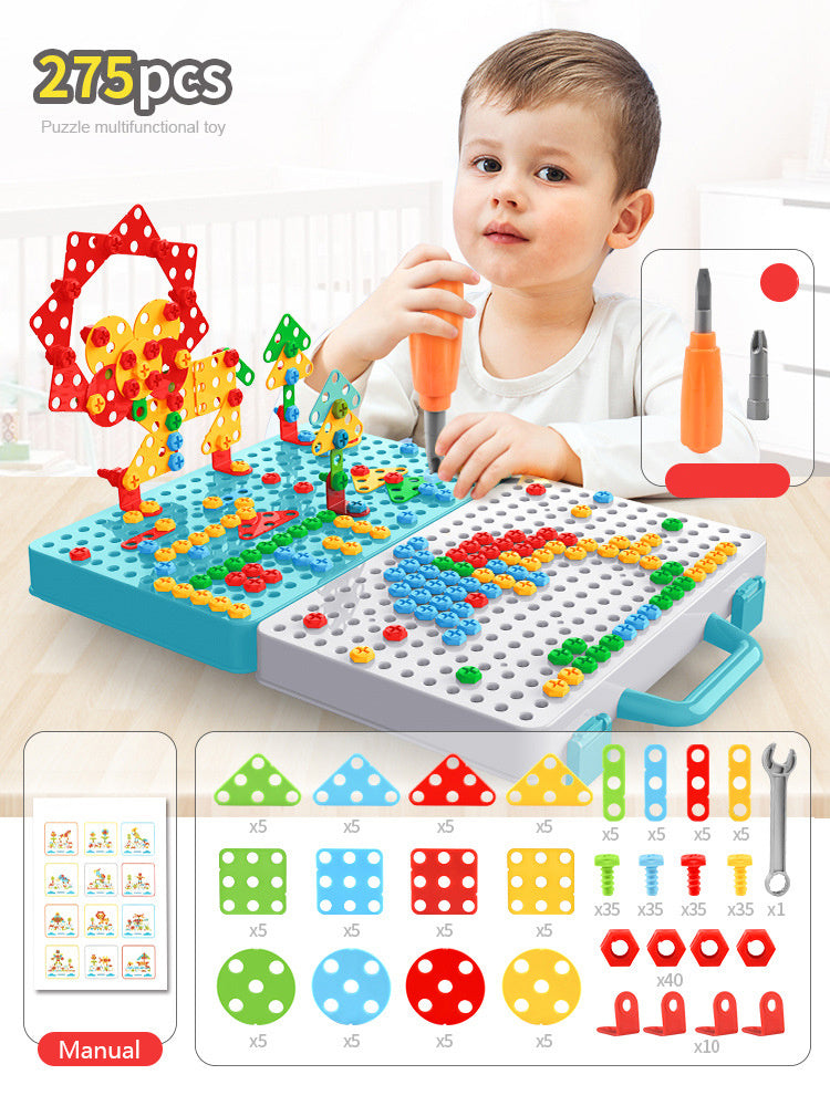 Children'S Screwdriver Toy Electric Drill Hands-On Assembly And Disassembly Toolbox Baby Puzzle