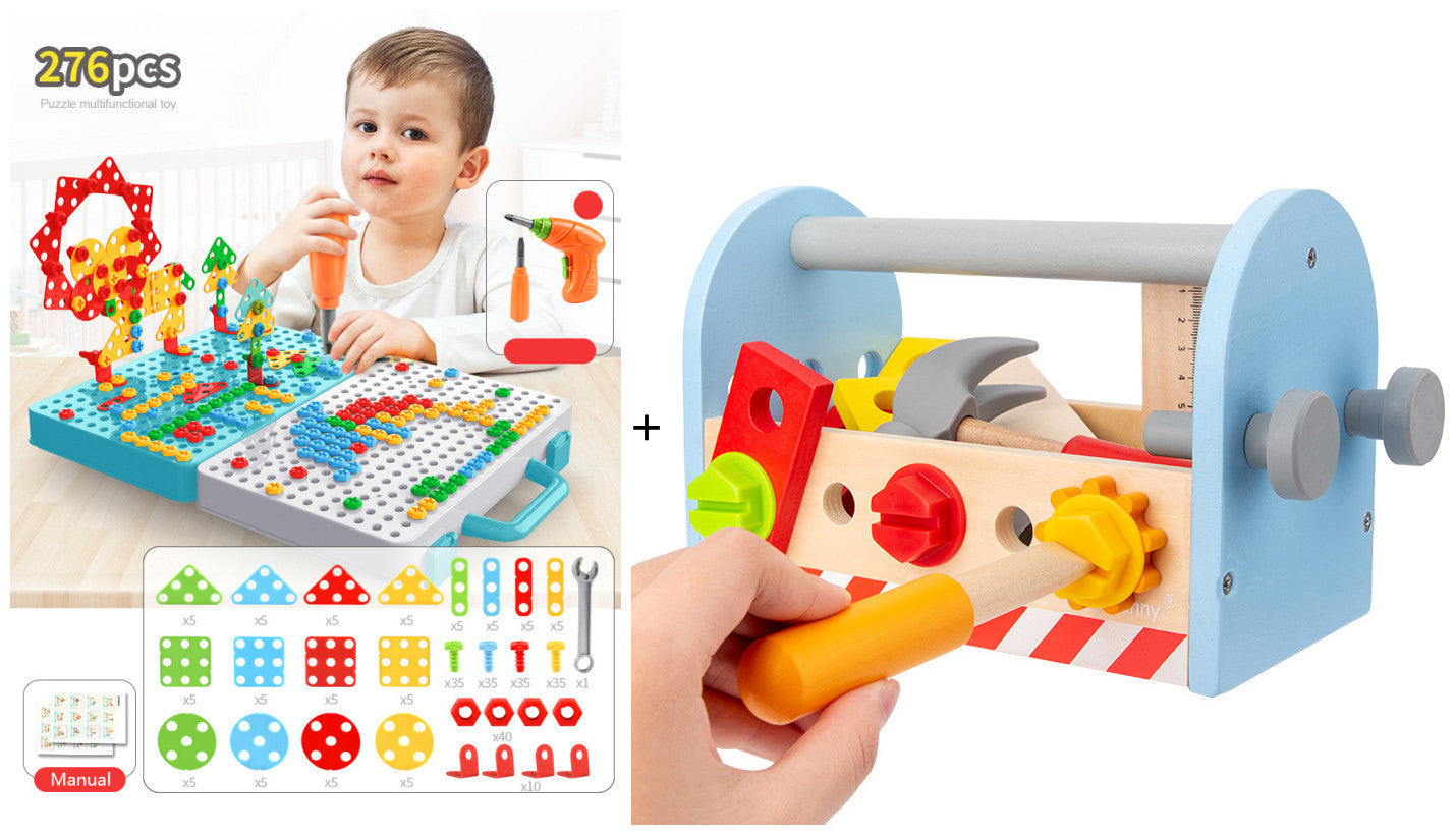 Children'S Screwdriver Toy Electric Drill Hands-On Assembly And Disassembly Toolbox Baby Puzzle