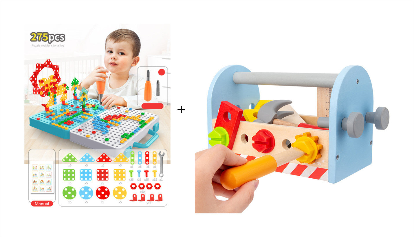 Children'S Screwdriver Toy Electric Drill Hands-On Assembly And Disassembly Toolbox Baby Puzzle