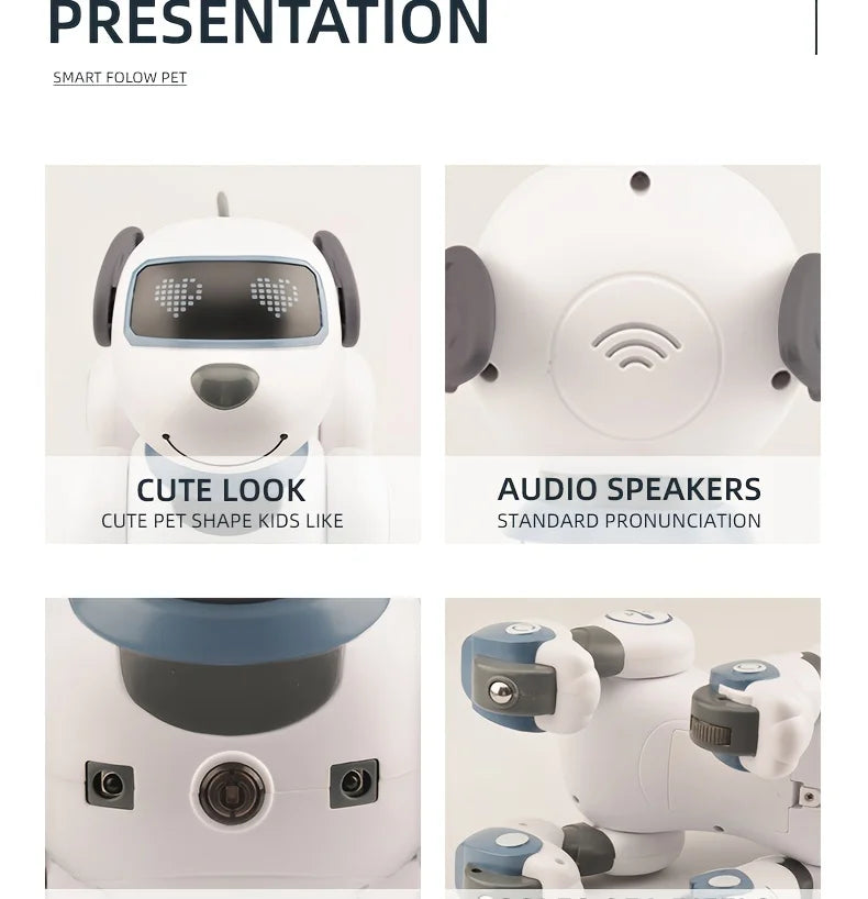 Intelligent Robot Dog Remote Control Electronic Sing Dance Follow Smart Interactive Stunt Music Toy Programmable Puppy Kid Gift